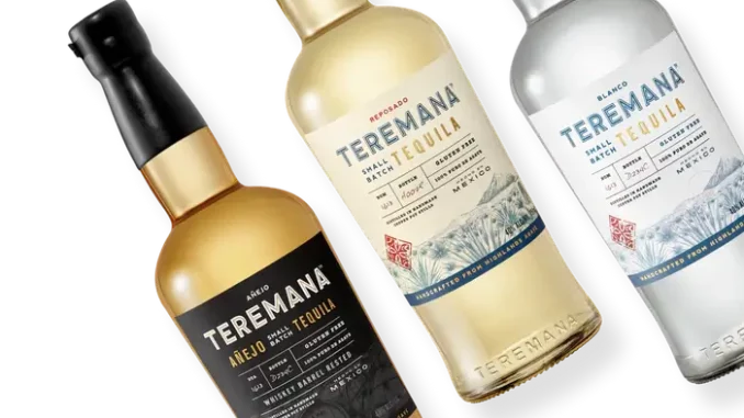teremana tequila bottles founded by the rock dwayne johnson.